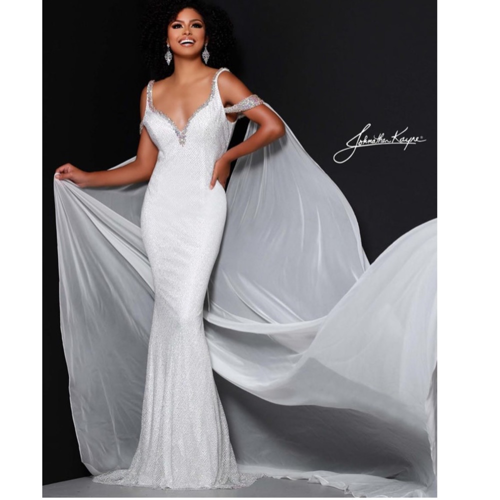 White Johnathan Kayne Gown